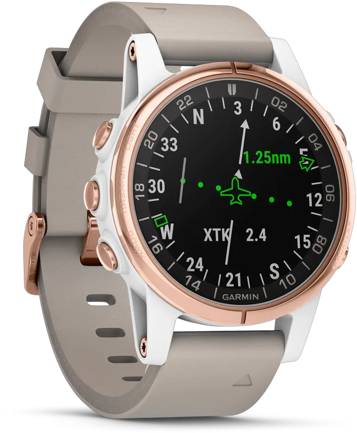 D2 Delta S Aviator Watch With Beige Leatehr Stand La Garmin D2 Delta S Png Aviator Png