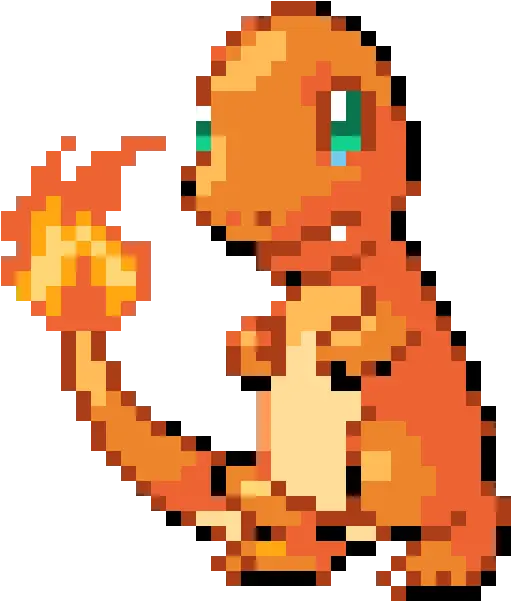 Charmander Pixel Art Png Charmander Pixel Art Grid Pixel Art Png