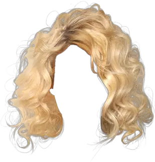 Blonde Hair Sticker Wispy Blonde Hair Png Blond Hair Png