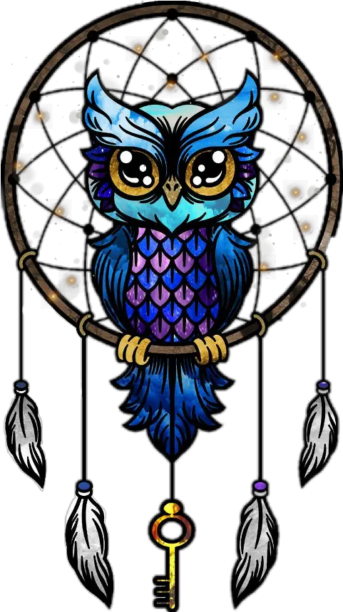 Owl Mandala Dreamcatcher Image Drawing Atrapasueños Con Un Owl Dream Catcher Colored Png Dream Catcher Png