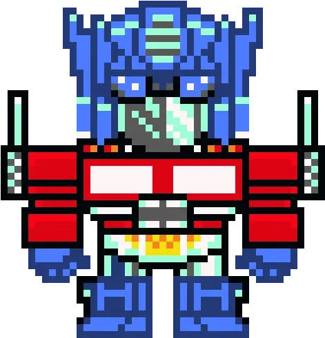 Optimus Prime Pixel Art Optimus Prime Png Optimus Prime Logo