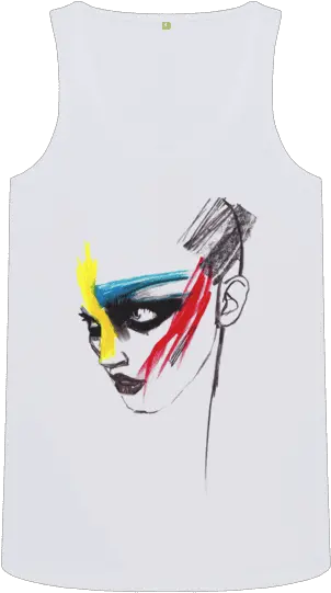 Download Hd White War Paint Vest Top Vest Transparent Png Fictional Character War Paint Png