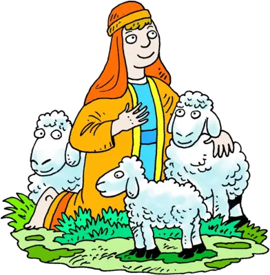 Shepherd And Lamb Png U0026 Free Lambpng Clip Art Shepherd And Sheep Lamb Png