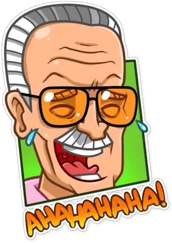 Stan Stickers Set For Telegram Stan Lee Sticker Png Stan Lee Png