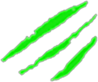 Green Slime Claw Marks Png