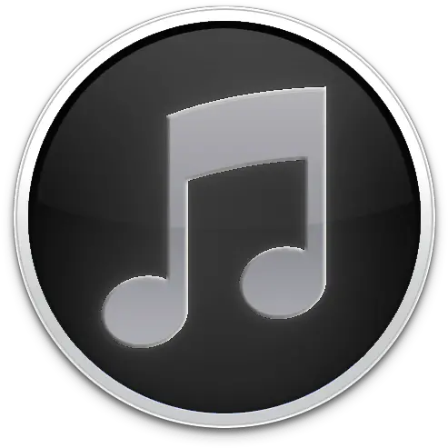 Black Itunes Logo Itunes Store Grey Icon Png Itunes Logo Transparent