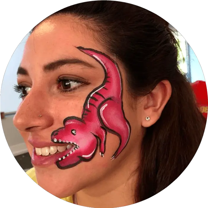 Download Hd Dinosaur Face Painting Face Painting Face Painting Birthday Party Png Face Paint Png