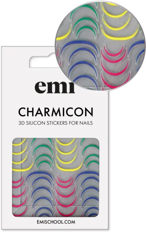 Charmicon 3d Silicone Stickers 205 Bright Lunula Nail Charmicon 3d Silicone Stickers Png Charm Icon