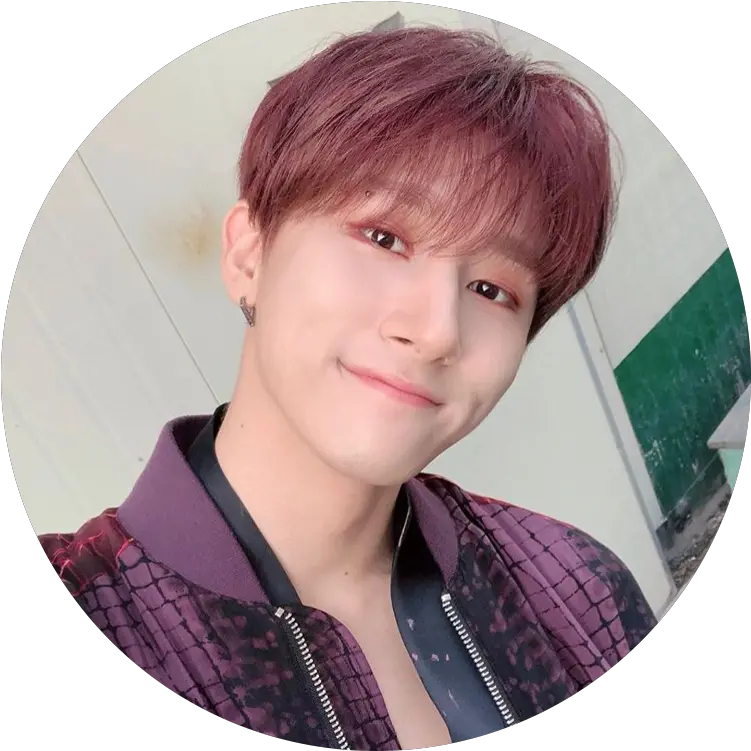 Changkyun Im Icon Monstax Cutie Cute Sticker By L Changkyun Purple Hair Png Im Icon Maker