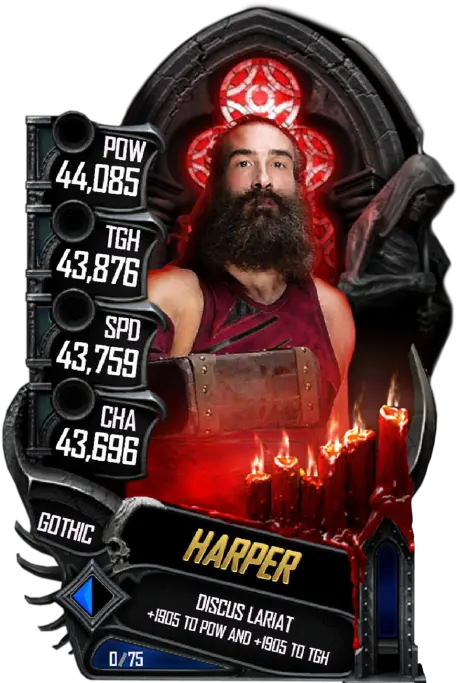 Luke Harper Wwe Supercard Aj Styles Png Luke Harper Png