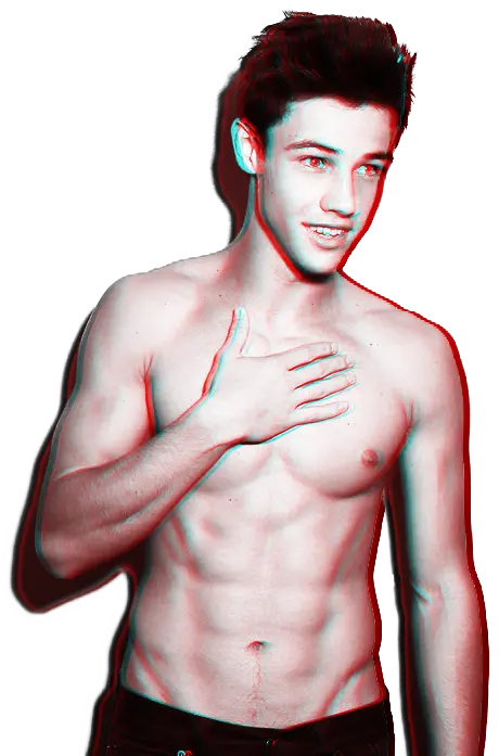 Download Transparent 3d Cameron Dallas X Cameron Dallas Cameron Dallas No Shirt Png Dove Cameron Png