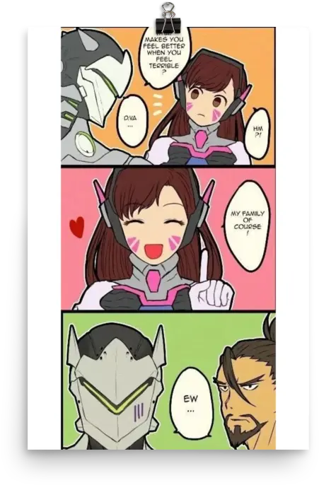 Funny Genjihanzo And Dva Comic Overwatch Online Store D Va X Genji Comic Png Dva Png