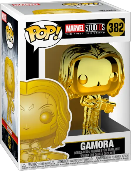 Gamora Gold Chrome Vinyl Pop Vinyl Png Gamora Png