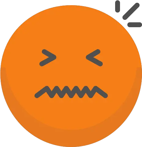 Nervous Emo Emoji Emoticon Red Face Angry Free Icon Of Nervous Symbol Png Angry Face Emoji Png