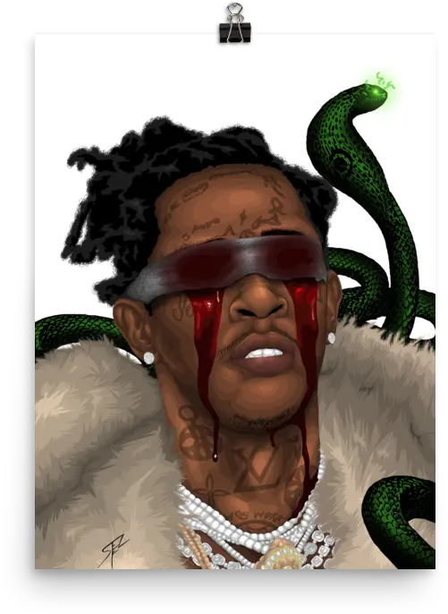 Young Thug Premium Luster Poster Young Thug Game Ps4 Png Young Thug Png