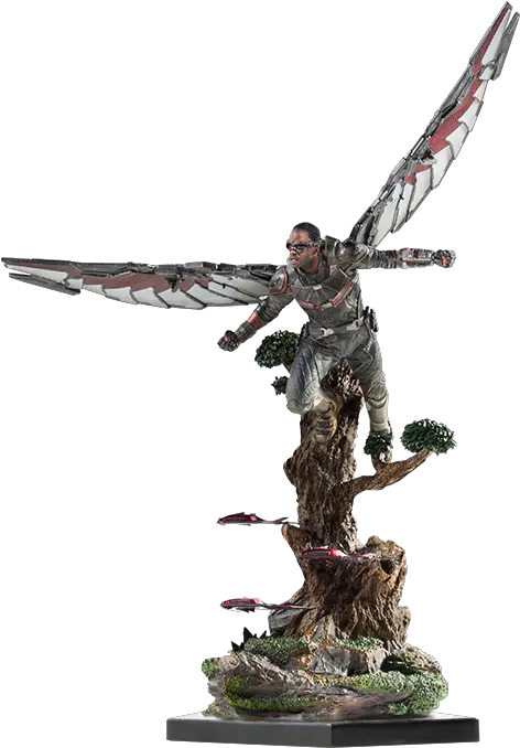 Marvel Falcon Statue Iron Studios 1 10 Falcon Png Falcon Marvel Png