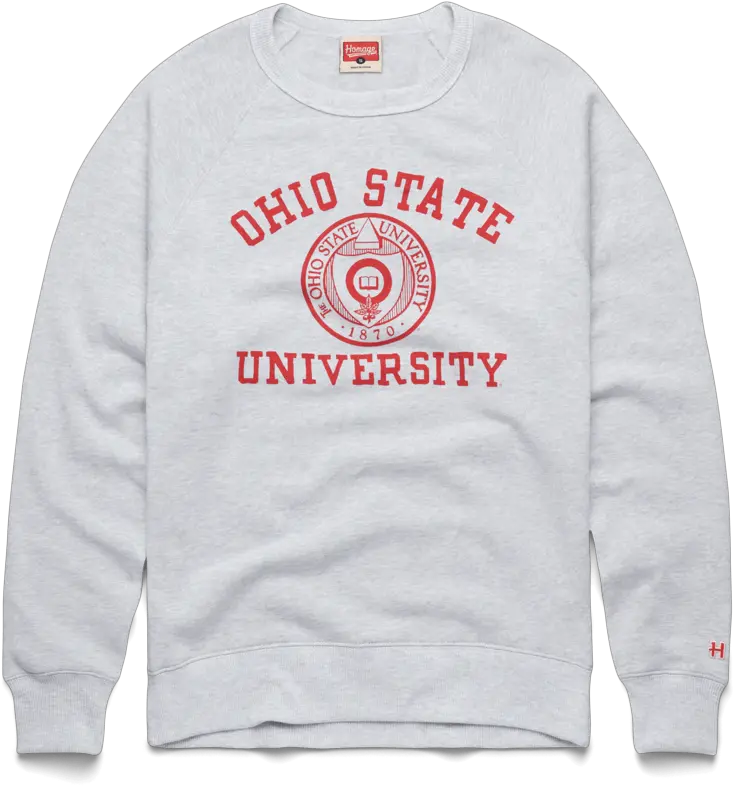 Ohio State University Seal Crewneck Retro Osu Buckeyes Ohio State University Sweater Png Osu Png