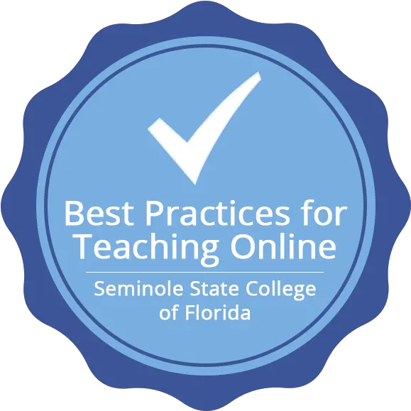 Best Practices For Teaching Online Credly Mydeposit Png Florida State Icon