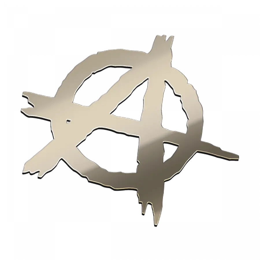 Anarchy Nickel Sticker Free Shipping 2020 Anarchy Symbol Png Anarchy Logo