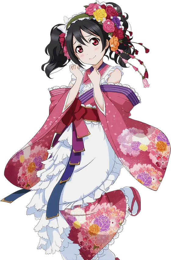 Download Hd Not Idolized Nico Yazawa Cards Png Transparent Love Live Nico Kimono Nico Yazawa Png