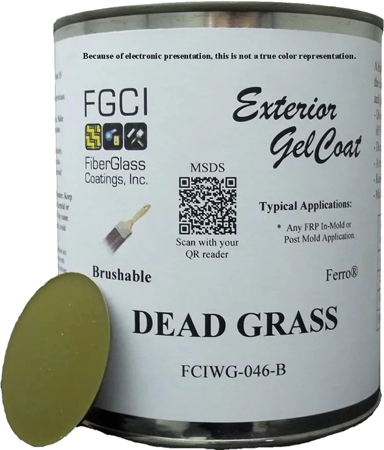 Gelcoat Exterior Brushable Green Dead Grass Fcigg 007b Quart Dead Grass Gelcoat Png Dead Grass Png