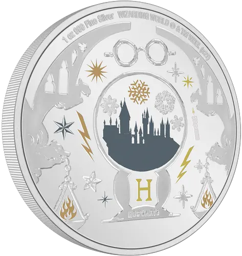 Harry Potter Seasonu2019s Greetings 2021 1oz Silver Coin Silver Png Rev Classic Icon