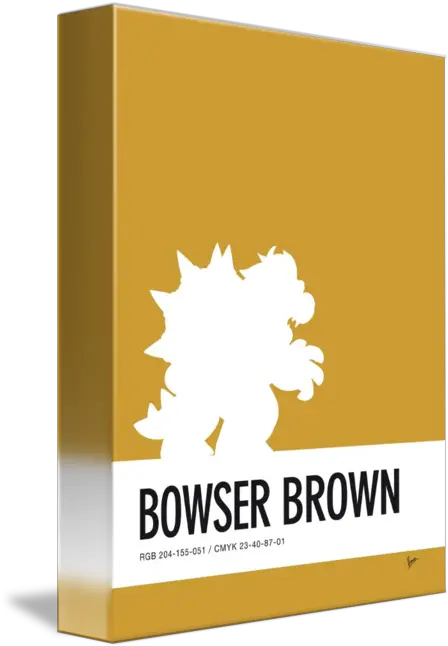 No My Minimal Color Code Poster Bowser By Chungkong Art Bear Cub Scout Boo Boo Png Bowser Logo