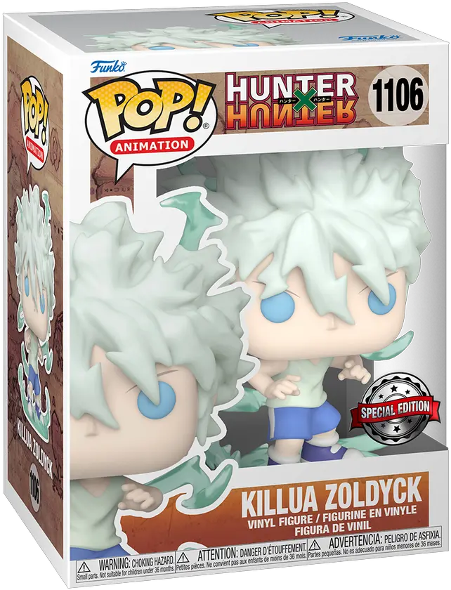 Killua Zoldyck Hunter X Hunter Pop Vinyl Exc Funko Eu Png Killua Icon