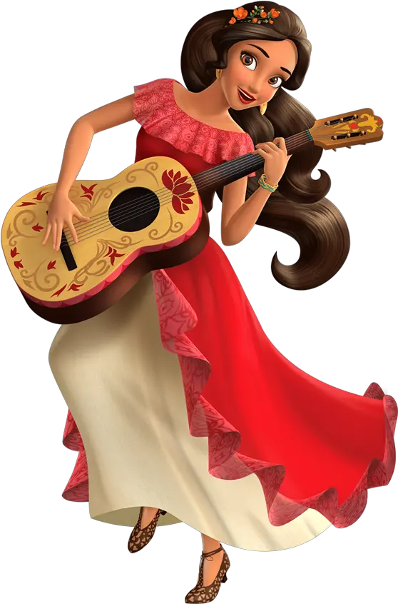 Elena Of Avalor With Guitar Elena Of Avalor Guitar Png Elena Of Avalor Png