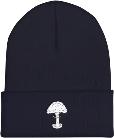 Endgame Mushroom Cloud Cuffed Beanie U2013 Team Manticore Beanie Png Mushroom Cloud Png