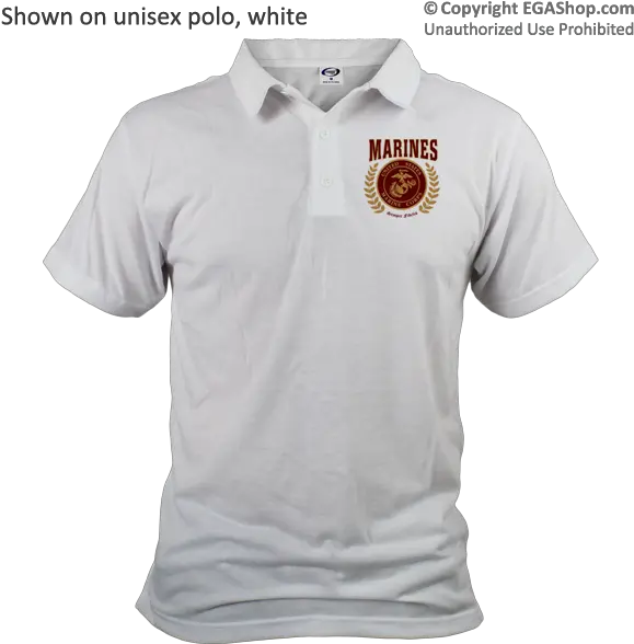 Download This Design Features The Eagle Globe And Anchor Polo Shirt Png Eagle Globe And Anchor Png