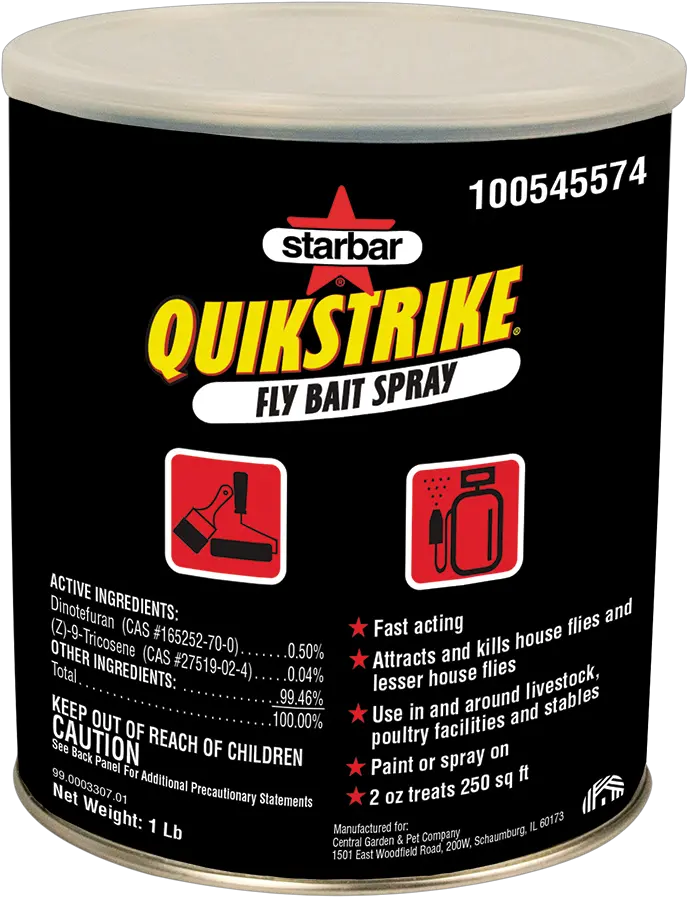 Effective Fly Control Quikstrike Bait Spray Automotive Care Png Spray Paint Internet Icon