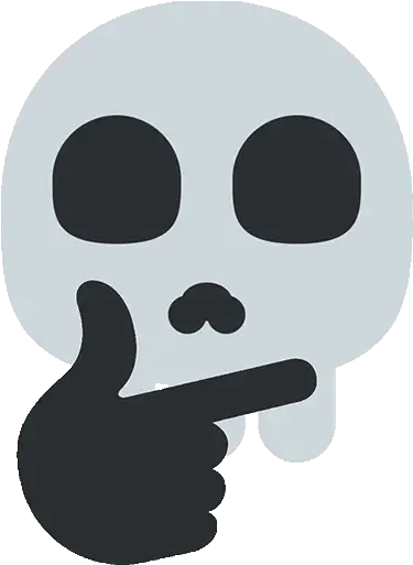 Skull Crossbones Icon Skull Thinking Emoji Png Dead Emoji Png