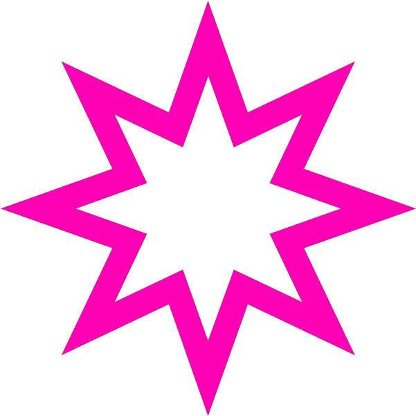 Download Pink Star Vector Png Image With No Background 8 Point Star Outline Stars Vector Png