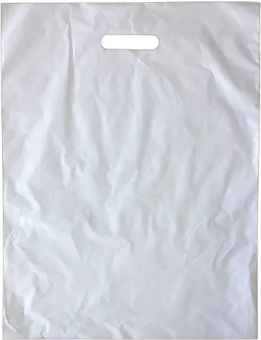 Large White Plastic Bags With Die Cut Handles 500 Units Skirt Png Plastic Bag Png