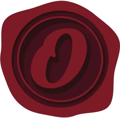 Wax Seal Letter O Icon Of Flat Style Available In Svg Png Circle Letter O Png