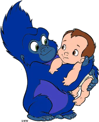 Baby Gorilla Tarzan Cartoon Clipart Baby Gorilla Cartoon Png Gorilla Cartoon Png