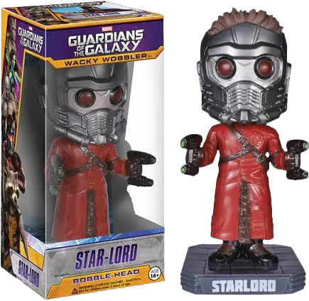 Guardians Of The Galaxy Star Lord Wacky Wobbler Retrospace Bobble Head Funko Png Guardians Of The Galaxy Transparent