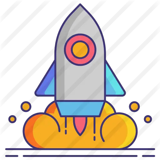 Rocket Vertical Png Rocket Flat Icon