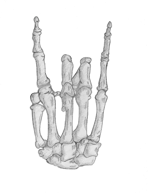 Tumblr Hand Transparent Tattoo Png Skeleton Hand Rock Png Skeleton Hand Png