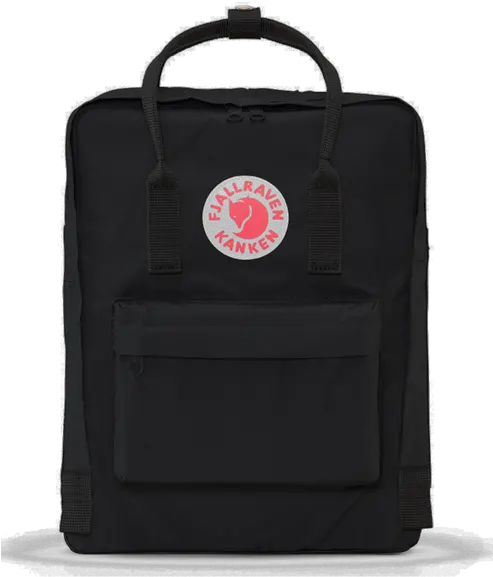 Pin By Natalie Faye Black Fjallraven Kanken Backpack Png Backpack Transparent Background