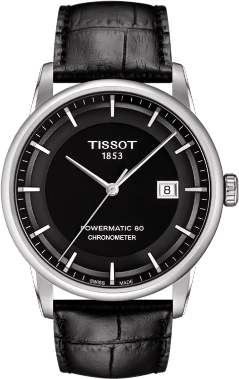 Tom Hiddleston And Black Leather Strap Replica Tissot Tissot Powermatic 80 Price Png Tom Hiddleston Png