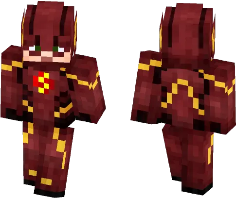 Download The Flash Cw Barry Allen Minecraft Skin For Free Flash Minecraft Skin Png The Flash Png