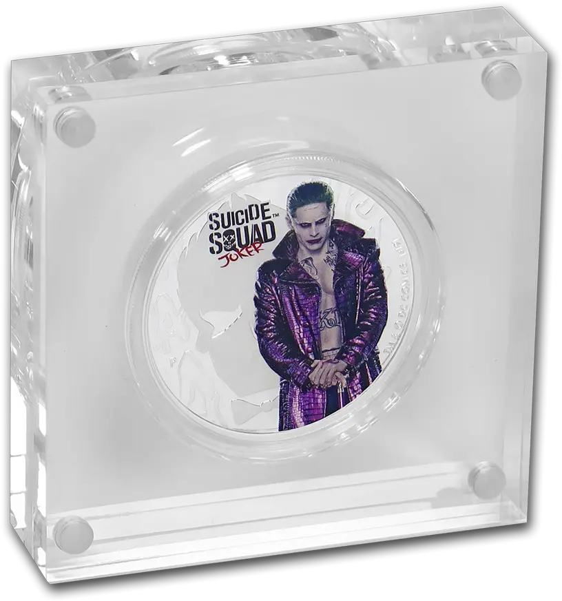 2019 Tuvalu 1 Oz Silver Suicide Squad Joker Png Suicide Squad Joker Icon