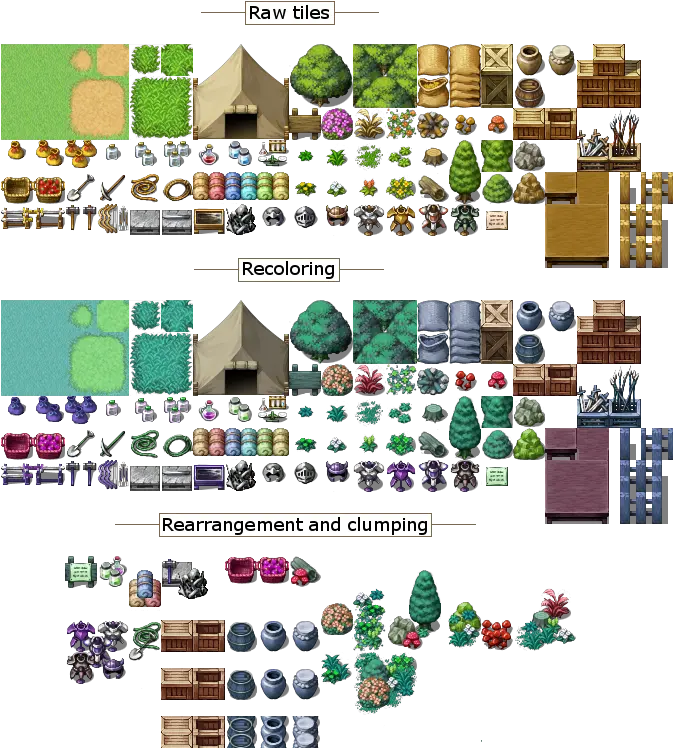 Guide To Simple Tileset Edits Rpgmakernet Tile Map Cartoon Png Rpg Maker Waist Up Icon