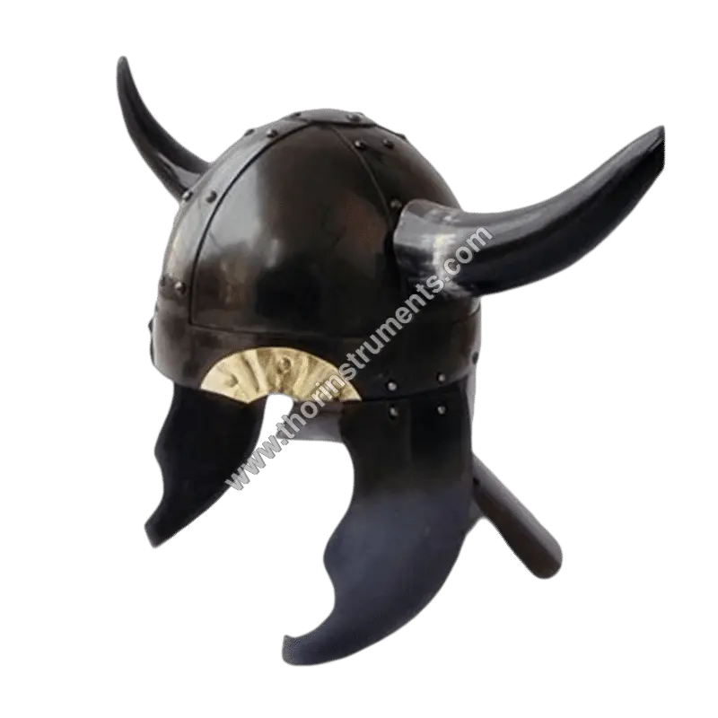 Download Hd Viking Barbarian Hm259 Armor Helmet With Horns Animal Figure Png Viking Helmet Png