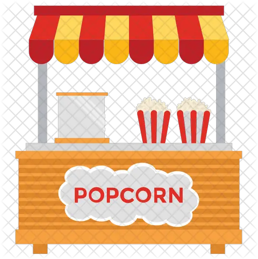 Popcorn Stall Icon Barraca De Pipoca Desenho Png Pop Corn Png