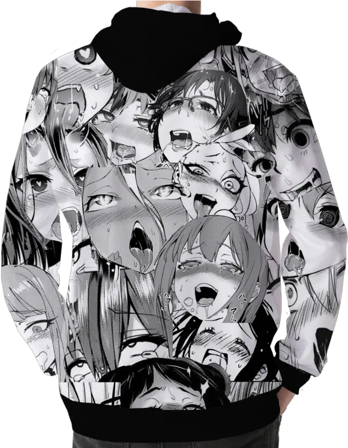 Ahegao U2013 Vapor95 Ahegao Hoodie Png Ahegao Face Transparent Background