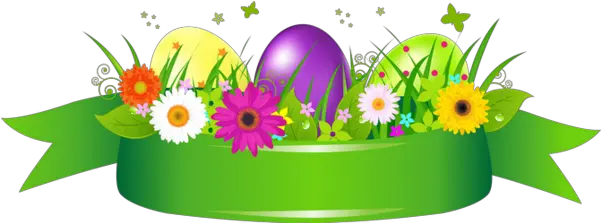 Easter Eggs In Grass Border Hd Png Download Original Easter Border Png