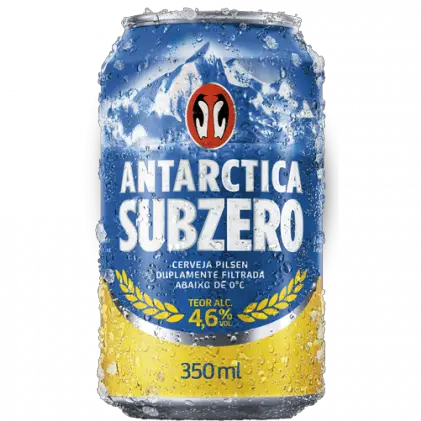 Cerveja Antarctica Sub Zero Lata 350ml Antartica Png Sub Zero Png